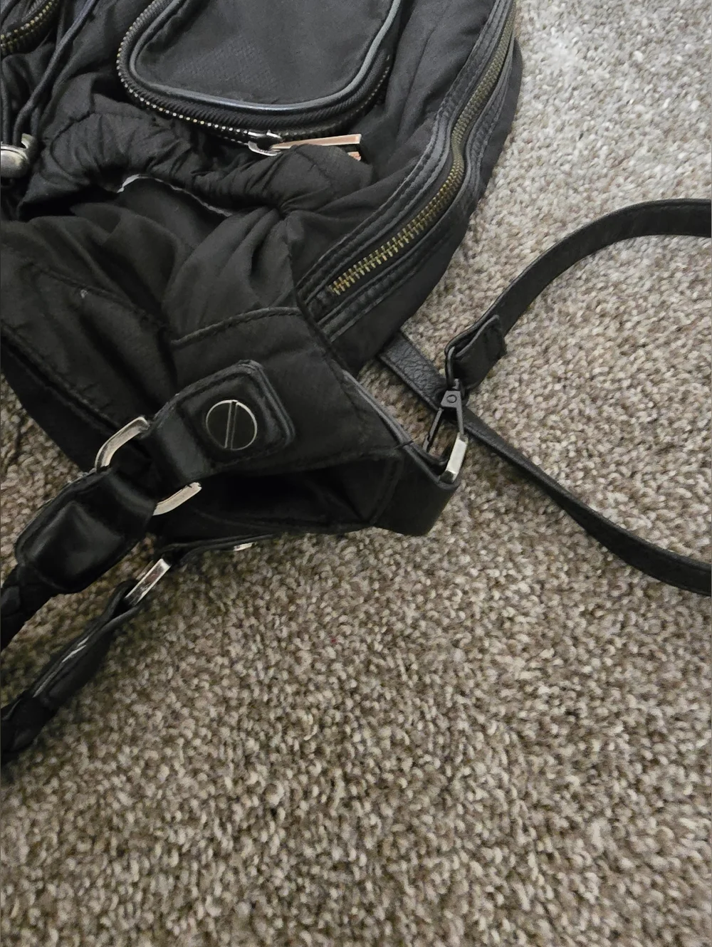 L.a.m.b. Black Nylon Tote Y2k - Picture 9 of 12